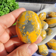 Load image into Gallery viewer, Bumblebee Jasper Palm Stones